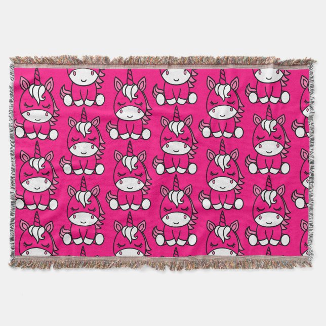 Little Girls Unicorn Pony Decke (Vorderseite)