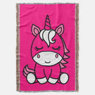 Little Girls Unicorn Pony Decke