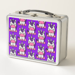 Little Girls Unicorn Pony Metall Brotdose