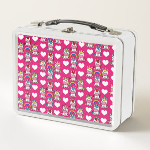 Little Girls Unicorn Pony Metall Brotdose