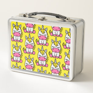 Little Girls Unicorn Pony Metall Brotdose
