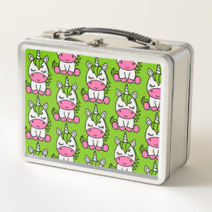 Little Girls Unicorn Pony Metall Brotdose