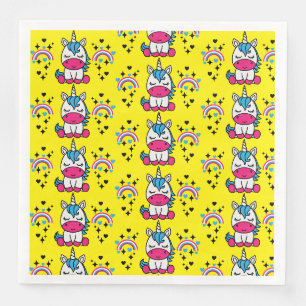 Little Girls Unicorn Pony Serviette