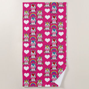 Little Girls Unicorn Pony Strandtuch