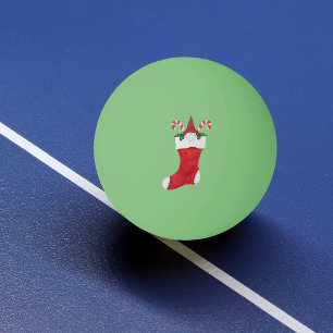 Little Gnome Candy Canes Red Christmas Strumpf Tischtennisball