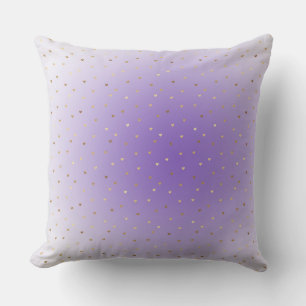 Little Gold Hearts Lila Ombre Kissen
