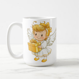 Little golden Angel with Gift Kaffeetasse