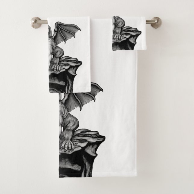 Little Golem Gargoyle Badhandtuch Set (Insitu)