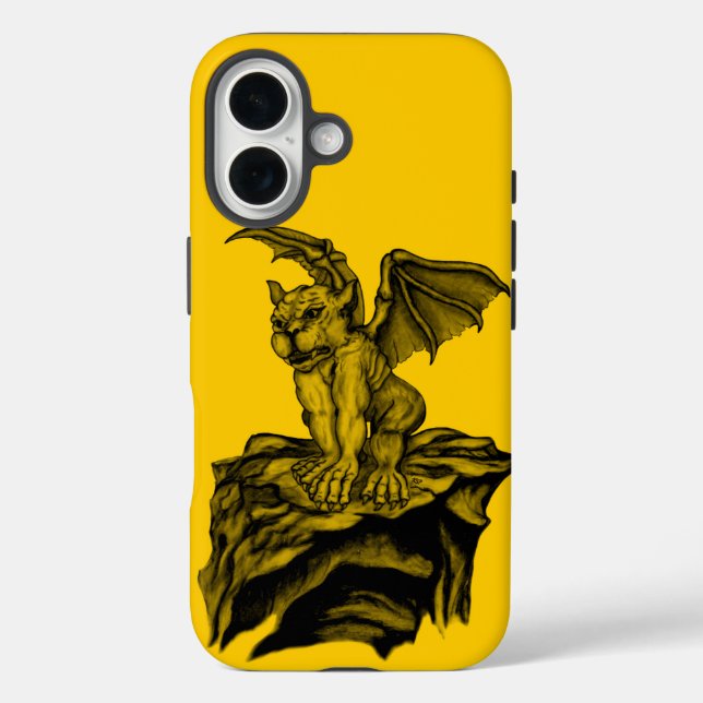 Little Golem Gargoyle iPhone 16 Hülle (Rückseite)