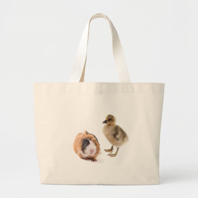 little goose and guinea pig jumbo stoffbeutel (Vorne)