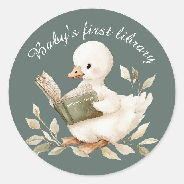 Little Goose Baby's First Library Book Aufkleber (Vorderseite)