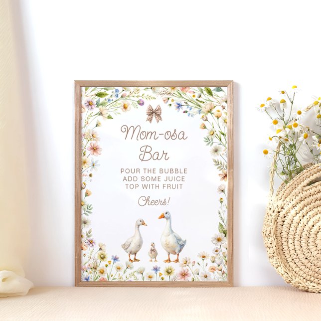 Little Gose Baby Shower Mama-osa Bar Poster (Von Creator hochgeladen)