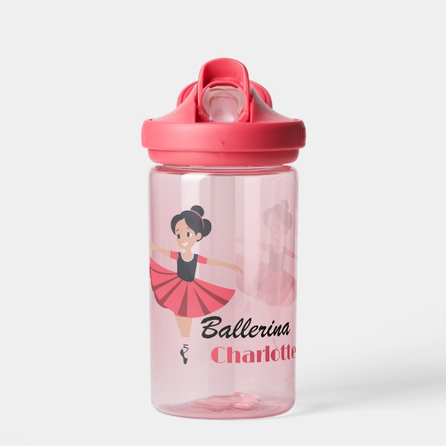 Little Grapefruit Happy Ballerina Personalisiert Trinkflasche (Vorne)