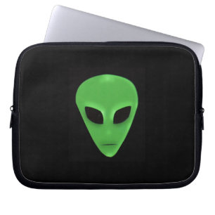 Little Green Man Alien Face Laptopschutzhülle
