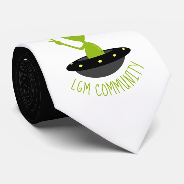 Little Green Men, LGM Community Extraterrestrisch Krawatte (Gerollt)