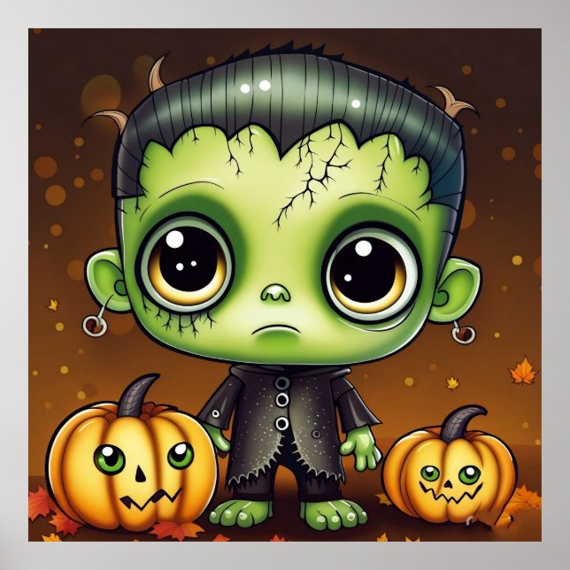 Little Halloween Frankenstein Poster (Vorne)