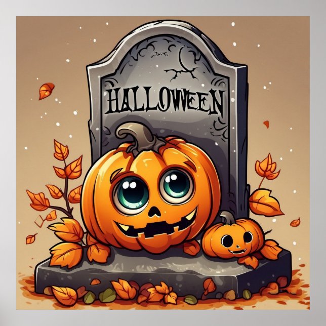Little Halloween Gravestone Poster (Vorne)