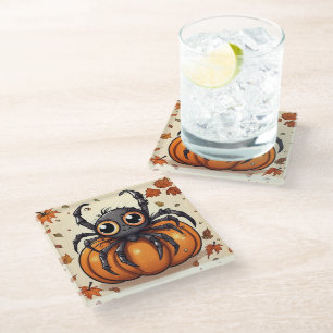 Little Halloween Spider Glasuntersetzer