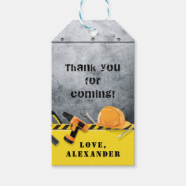 Little Handyman Under Construction Boy Geschenkanhänger