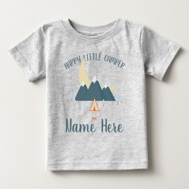 LITTLE HAPPY CAMPER BABY T-SHIRT (Vorderseite)