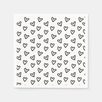Little Hearts Cocktail Napkin Serviette