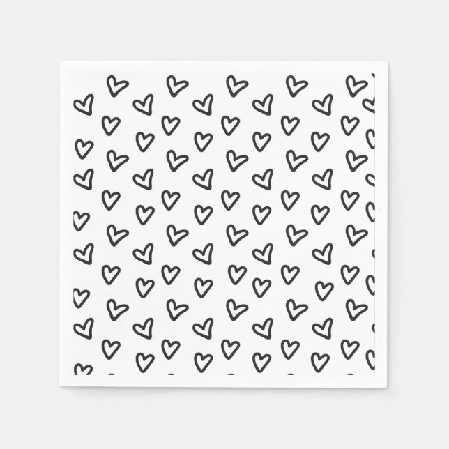 Little Hearts Cocktail Napkin Serviette (Vorderseite)