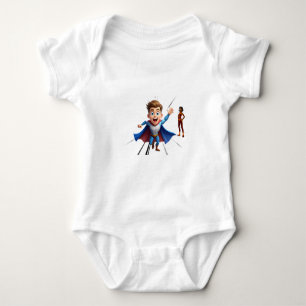 Little Hero Action Cartoon Bébé Body   