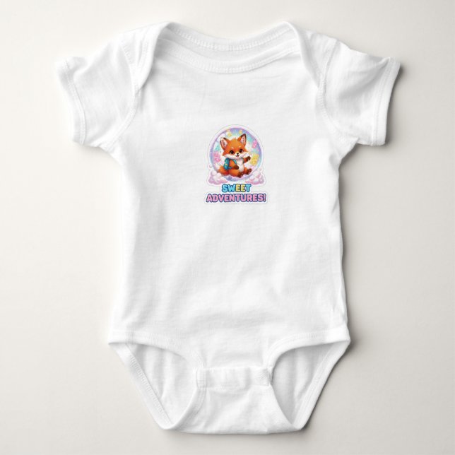Little Hero Adventure - Cute Anime Superhero Baby  Baby Strampler (Vorderseite)