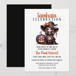 Little Hexch Samhain Harvest Halloween-Party Einladung