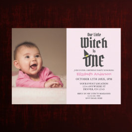 Little Hexe 1. Geburtstag Einladung