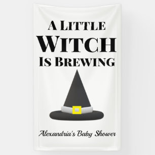 Little Hexe braut Halloween-Schwangerschaft Banner