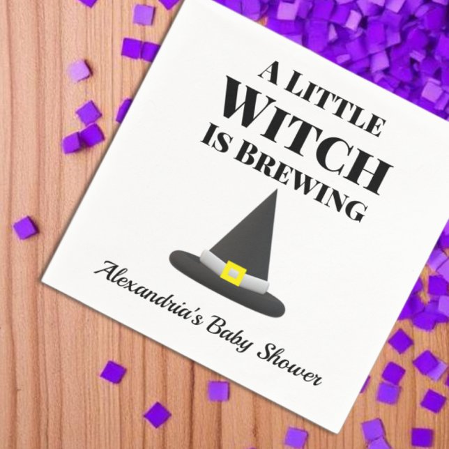 Little Hexe braut Halloween-Schwangerschaft Serviette (Von Creator hochgeladen)