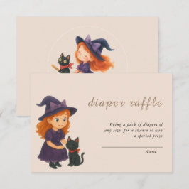 Little Hexe & Cat Theme Babyduschbuch für Baby Begleitkarte