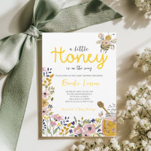 Little Honey Bee Baby Shower Invitation