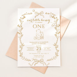 Little Honey Bee First Birthday Invitation Einladung