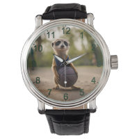 Little Hoop Star: Baby Meerkat Holding Basketball