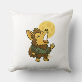 Little Howling Werewolf Kissen