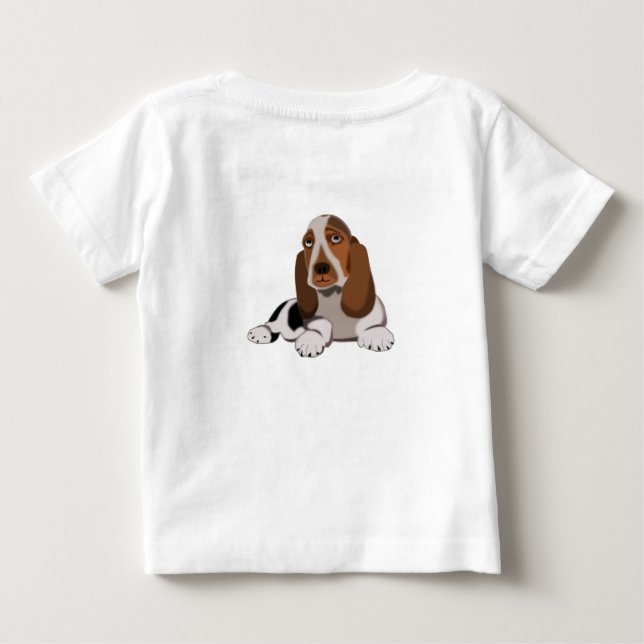 Little Hunde Baby T - Shirt I Liebe Haustiere (Rückseite)