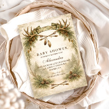Little Hunter Antler Woodland Baby Shower