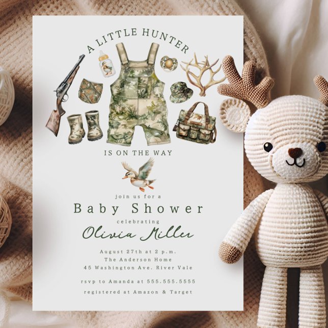 Little Hunter Baby Shower Invitation Einladung (Von Creator hochgeladen)