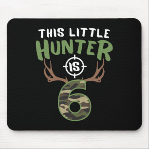 Little Hunter ist 6 Geburtstagskinder 6. Geburtsta Mousepad