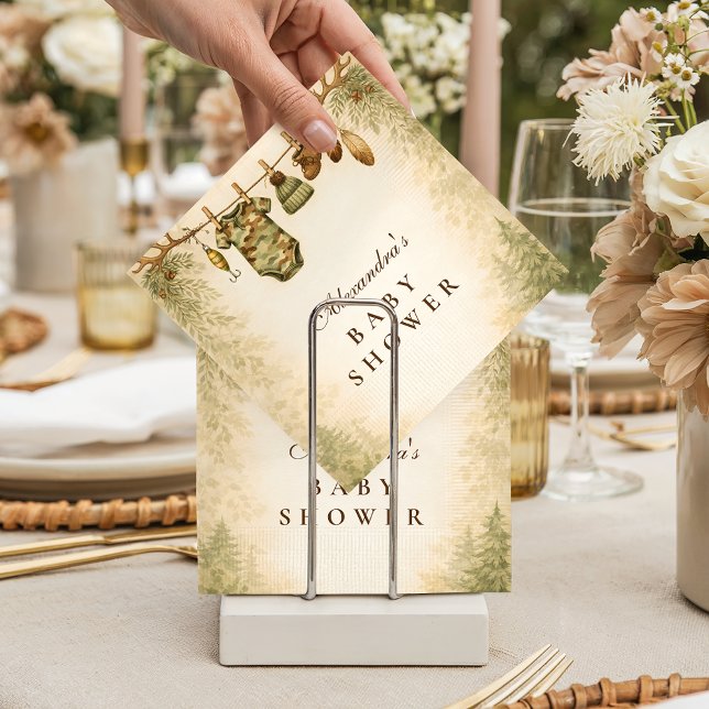 Little Hunter Woodland Baby Shower Serviette (Von Creator hochgeladen)