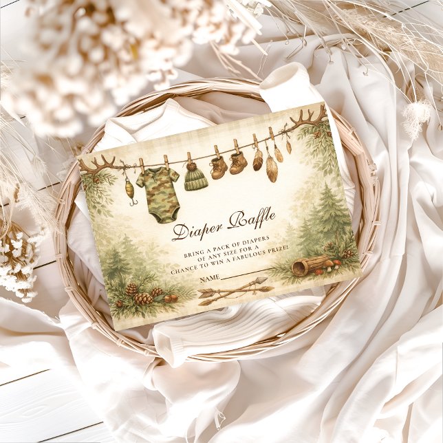 Little Hunter Woodland Diapper Raffle Begleitkarte (Von Creator hochgeladen)