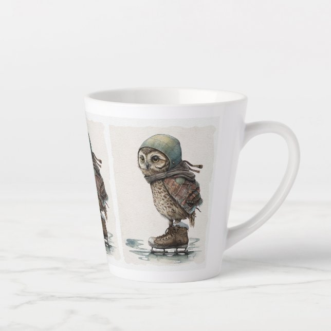 Little Ice Skater Latte Tasse (Rechts)