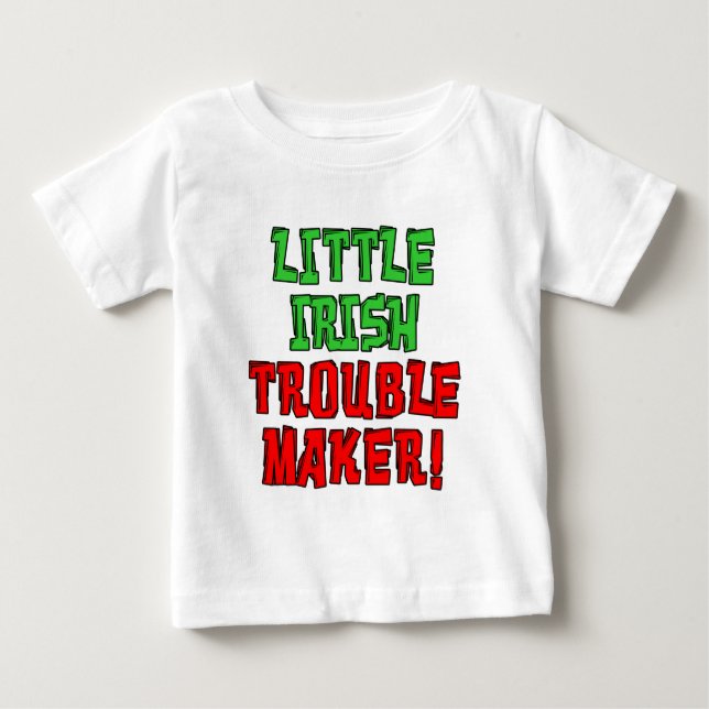 Little Irish Trouble Maker Baby T-shirt (Vorderseite)