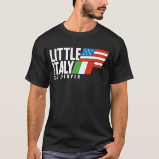 Little Italy Denver 80er Retro BLACK T - Shirt