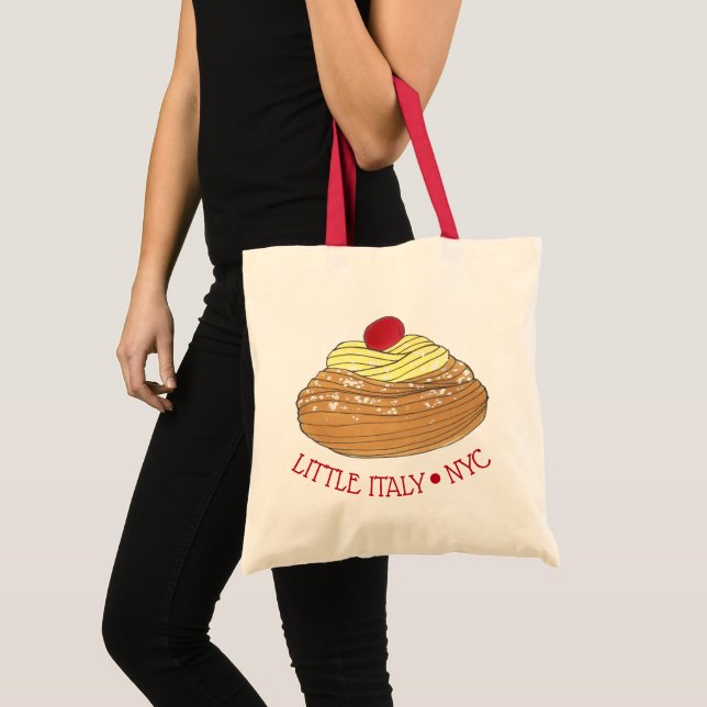 Little Italy NYC Italian Bakery Zeppole Pastry Tragetasche (Vorderseite (Produkt))