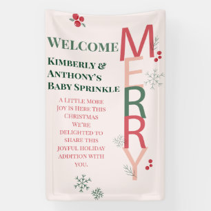 Little Joy More Joy Dieses Weihnachtsbaby Sprinkle Banner