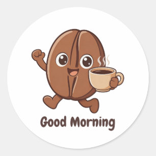 Little Kaka – Guten Morgen  Runder Aufkleber