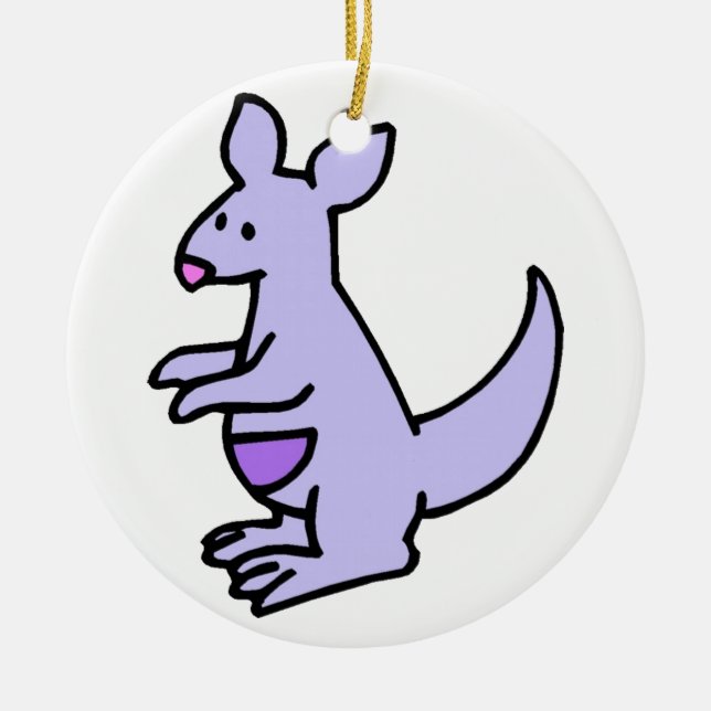 Little Kangaroo Keramik Ornament (Vorne)